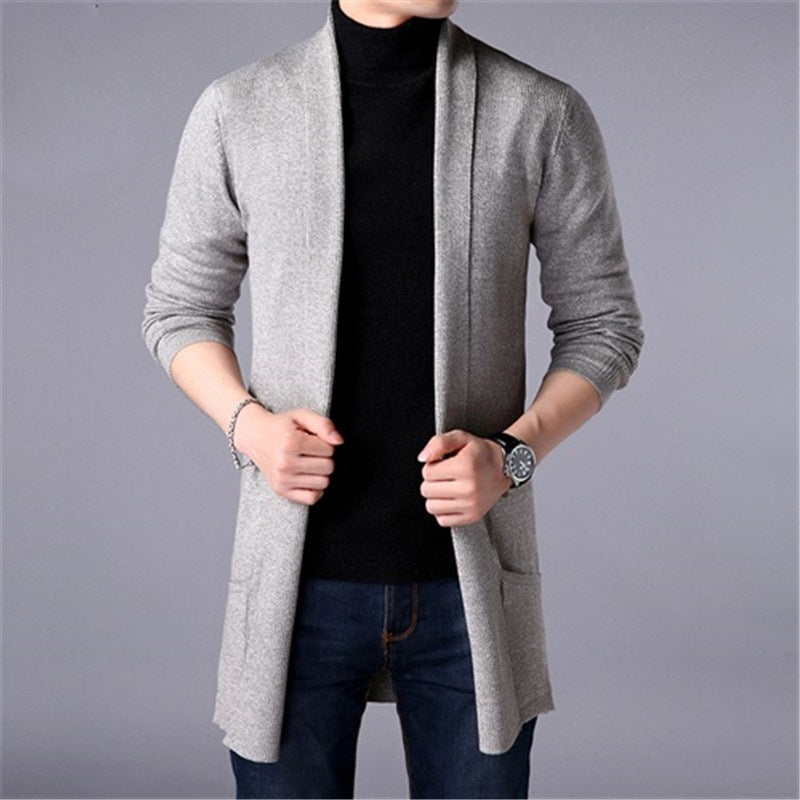 BRIAN™ | Men’s Long Knit Cardigan