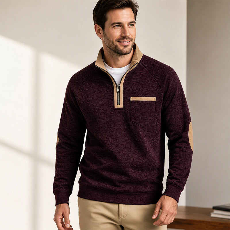 BRIAN™ | Men’s Quarter-Zip Pullover with Warm Lining