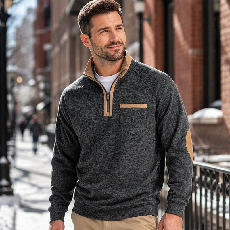 BRIAN™ | Men’s Quarter-Zip Pullover with Warm Lining