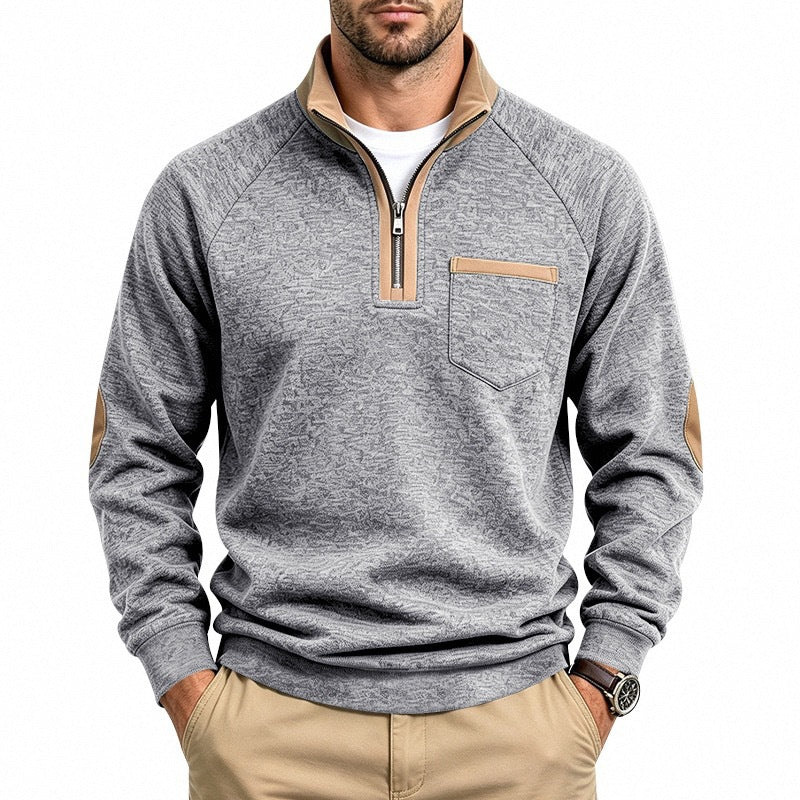 BRIAN™ | Men’s Quarter-Zip Pullover with Warm Lining
