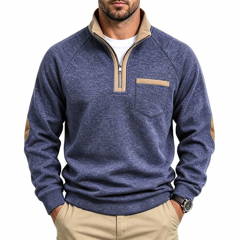 BRIAN™ | Men’s Quarter-Zip Pullover with Warm Lining
