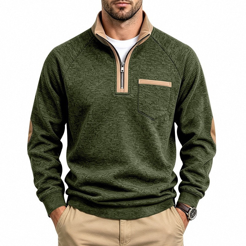 BRIAN™ | Men’s Quarter-Zip Pullover with Warm Lining