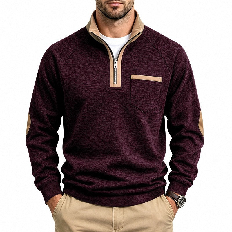 BRIAN™ | Men’s Quarter-Zip Pullover with Warm Lining