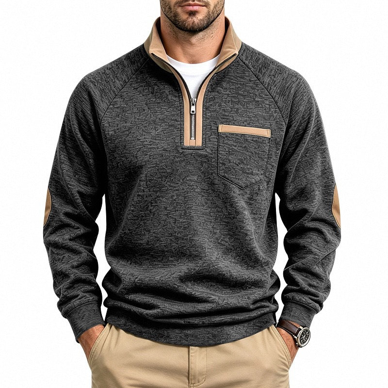 BRIAN™ | Men’s Quarter-Zip Pullover with Warm Lining