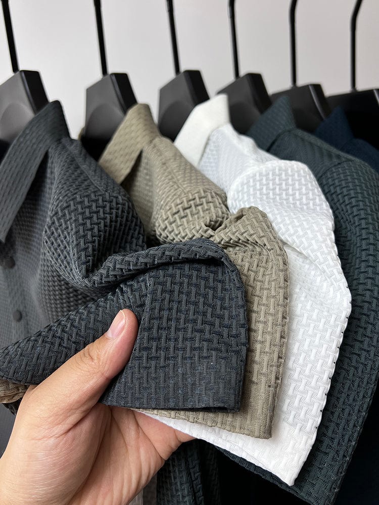 BRAIN™ | Men's Knitted Polyester Polo Shirt