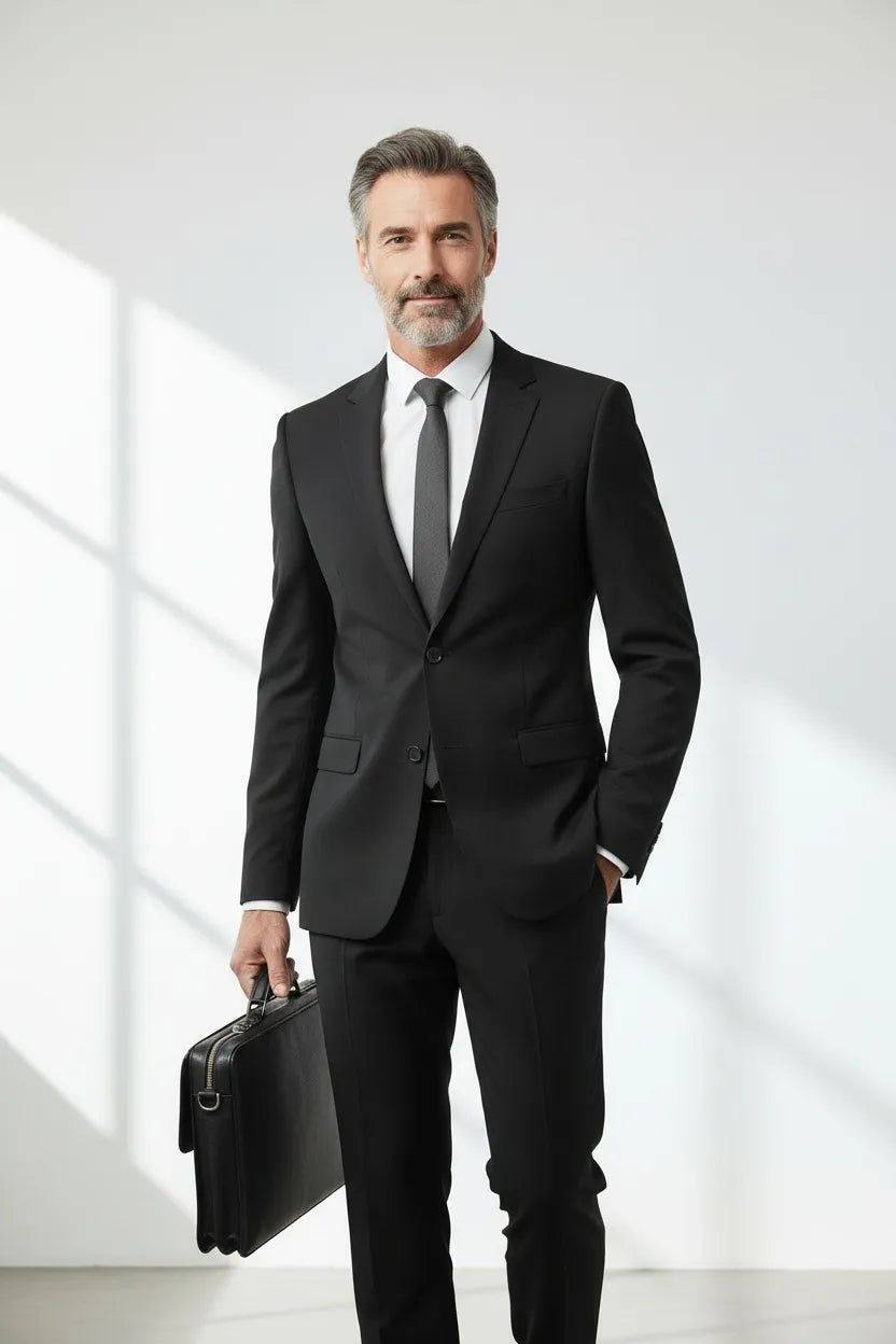 BRIAN™ | Men's Office-Style Two-Button Two-Piece Suit