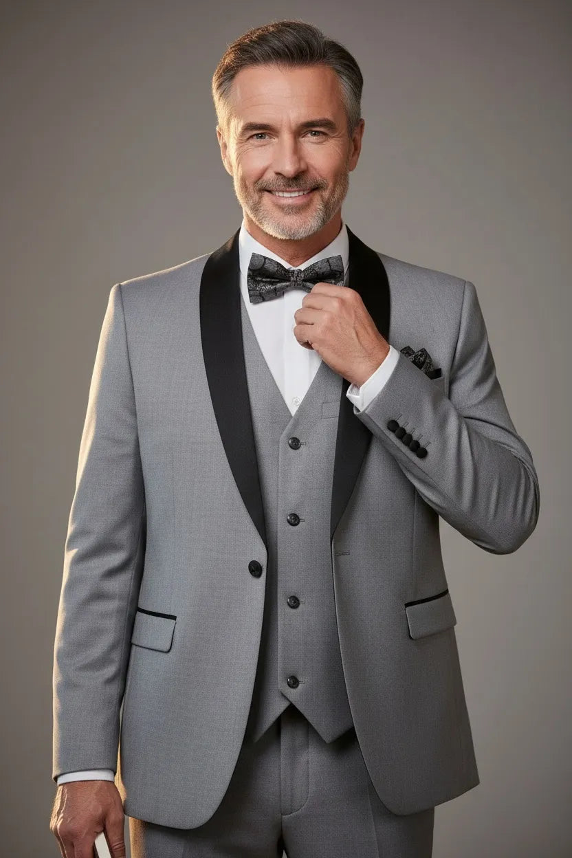 BRIAN™ | Men's Modern Shawl-Collar 3-Piece Suit
