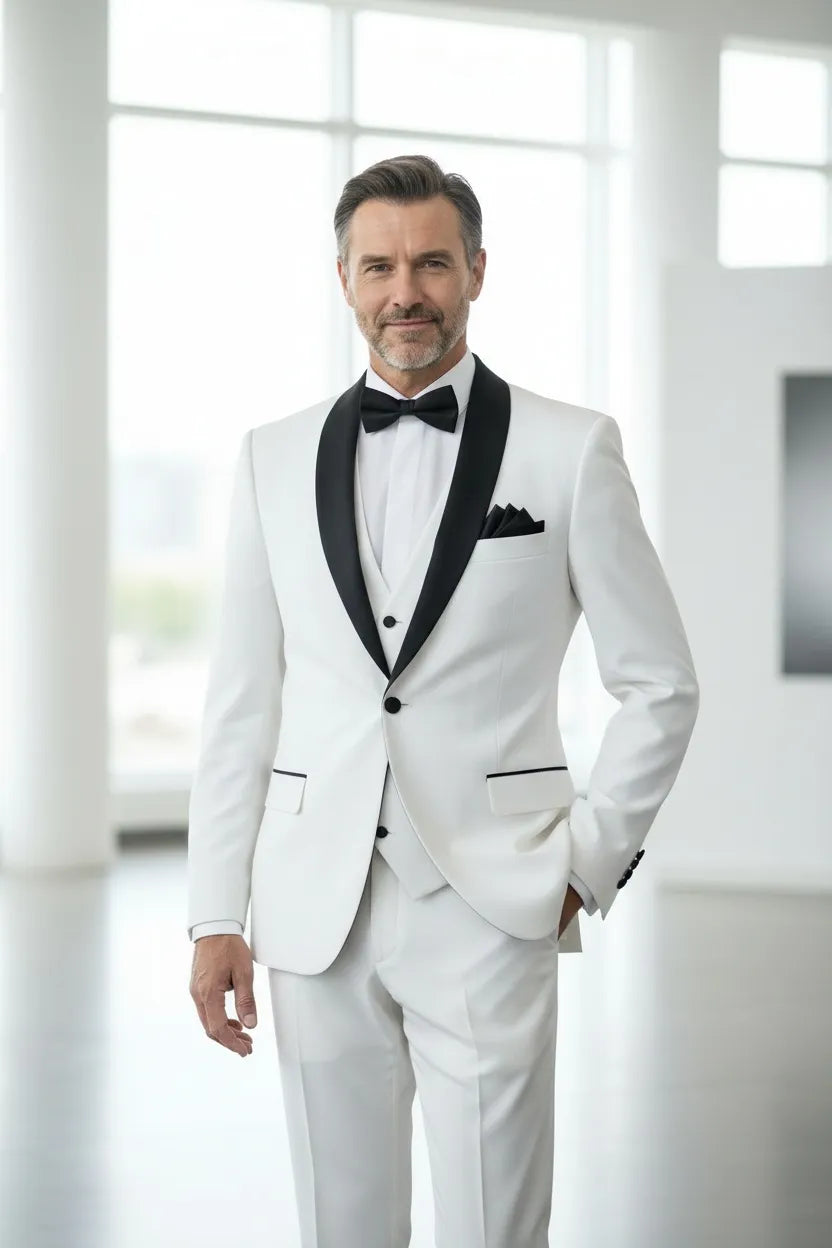 BRIAN™ | Men's Modern Shawl-Collar 3-Piece Suit
