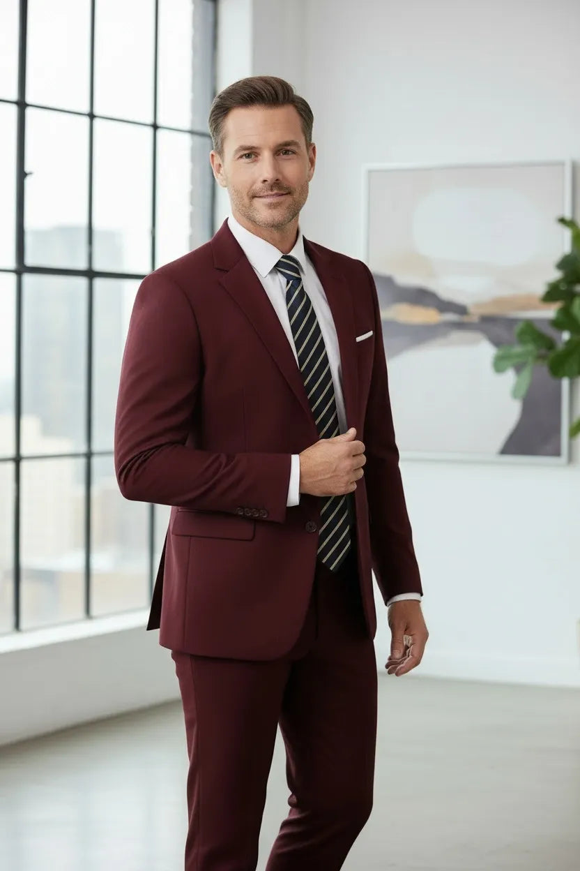 BRIAN™ | Men's Office-Style Two-Button Two-Piece Suit