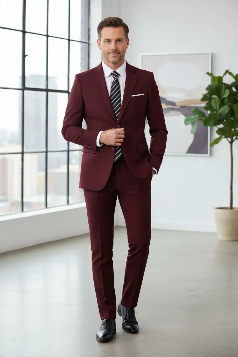 BRIAN™ | Men's Office-Style Two-Button Two-Piece Suit