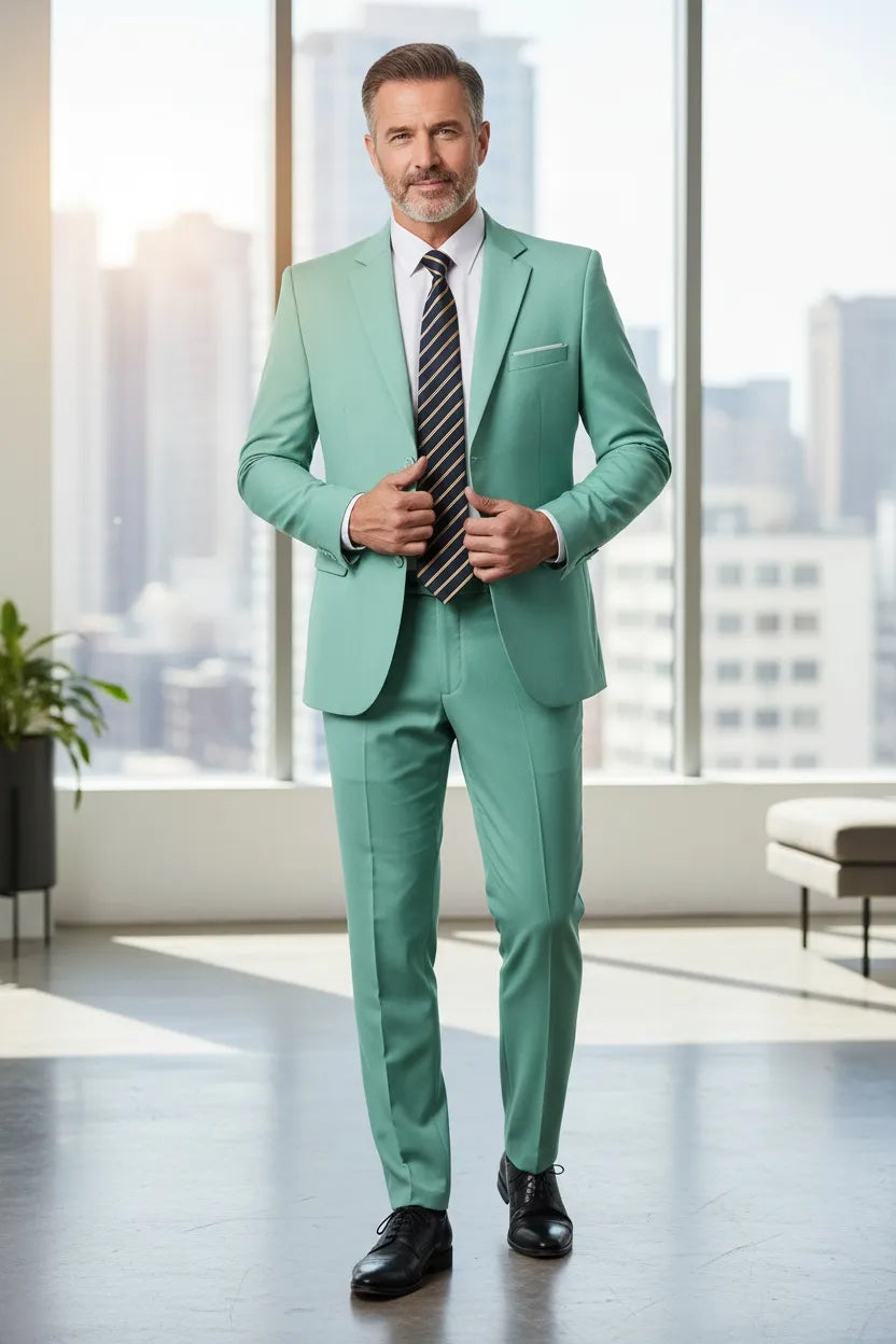 BRIAN™ | Men's Office-Style Two-Button Two-Piece Suit