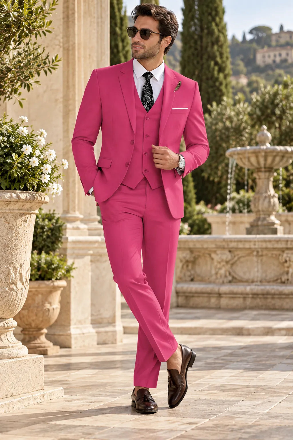 BRIAN™ | Men's Spring Wedding Single-Breasted Three-Piece Suit