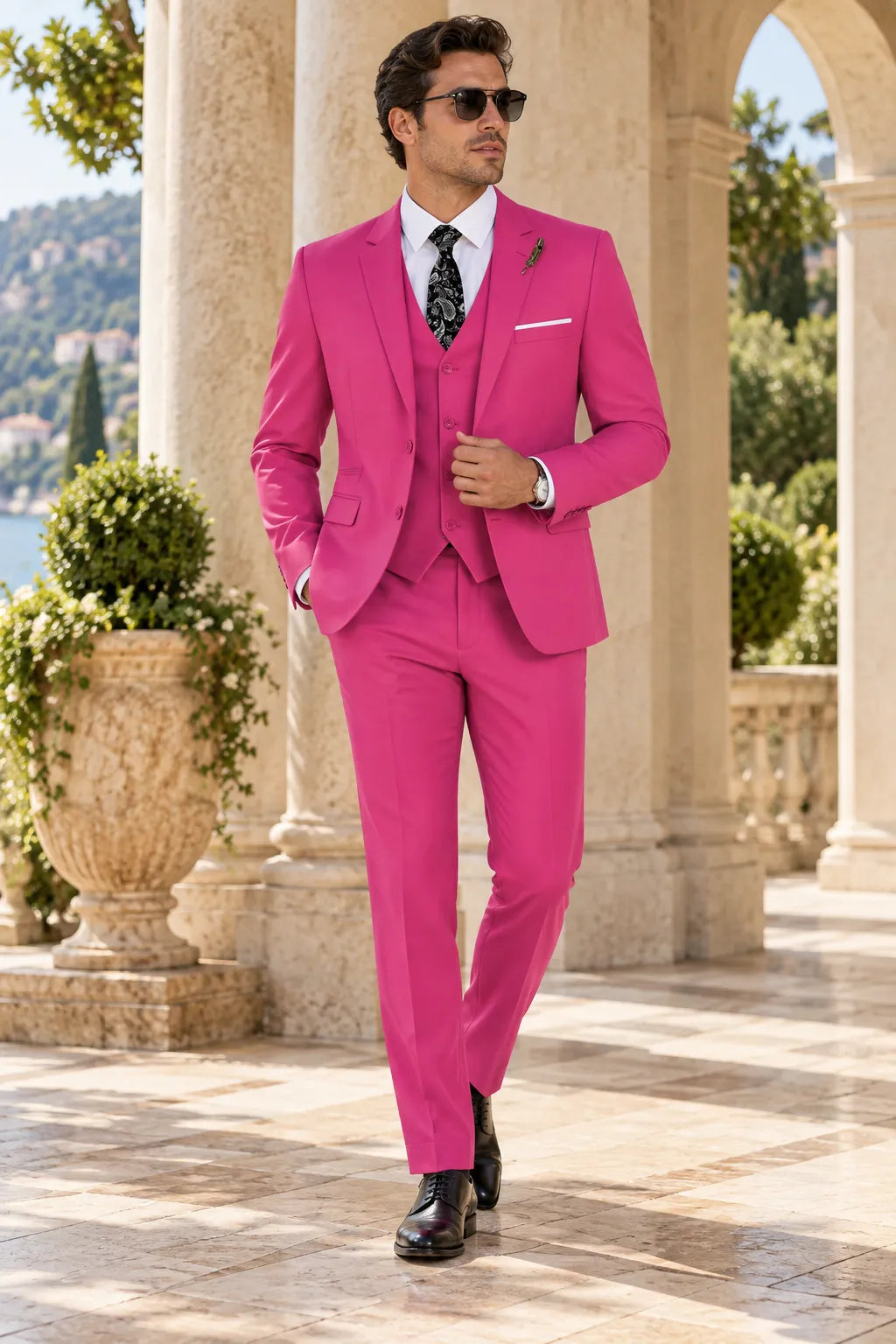 BRIAN™ | Men's Spring Wedding Single-Breasted Three-Piece Suit